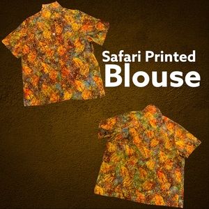Safari Patterned Blouse